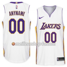 Maillot Basket Homme Los Angeles Lakers Personnalisé Nike 2017-18 Blanc Swingman